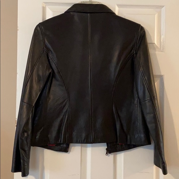 Black genuine SOFT leather jacket - Picture 4 of 5